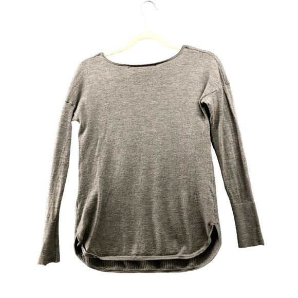 Max Studio Wool Sweater Womens L Extra Fine Merino Light Brown Chestnut Taupe - Picture 2 of 8